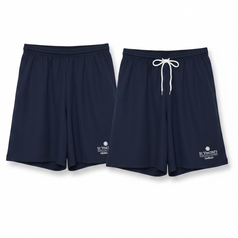 Augusta Sportswear Navy Blue St Vincents Medical Center Athletic Shorts, Mens XL